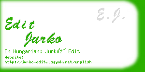 edit jurko business card